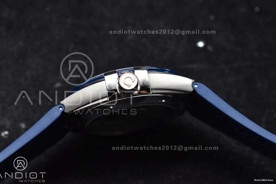 on Ceramic VSF Strap Gummy Blue Edition Clone Breathable 1:1 Blue Constellation A8900 SS 546 Blue Super Best Dial 0306